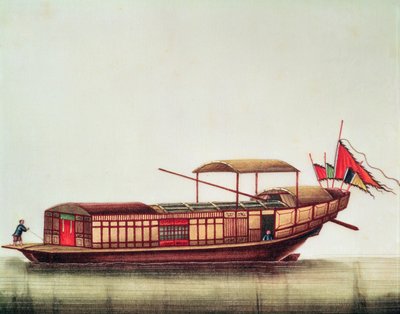 A Chinese sampan, Qianlong Period (1736-96) by Chinese School